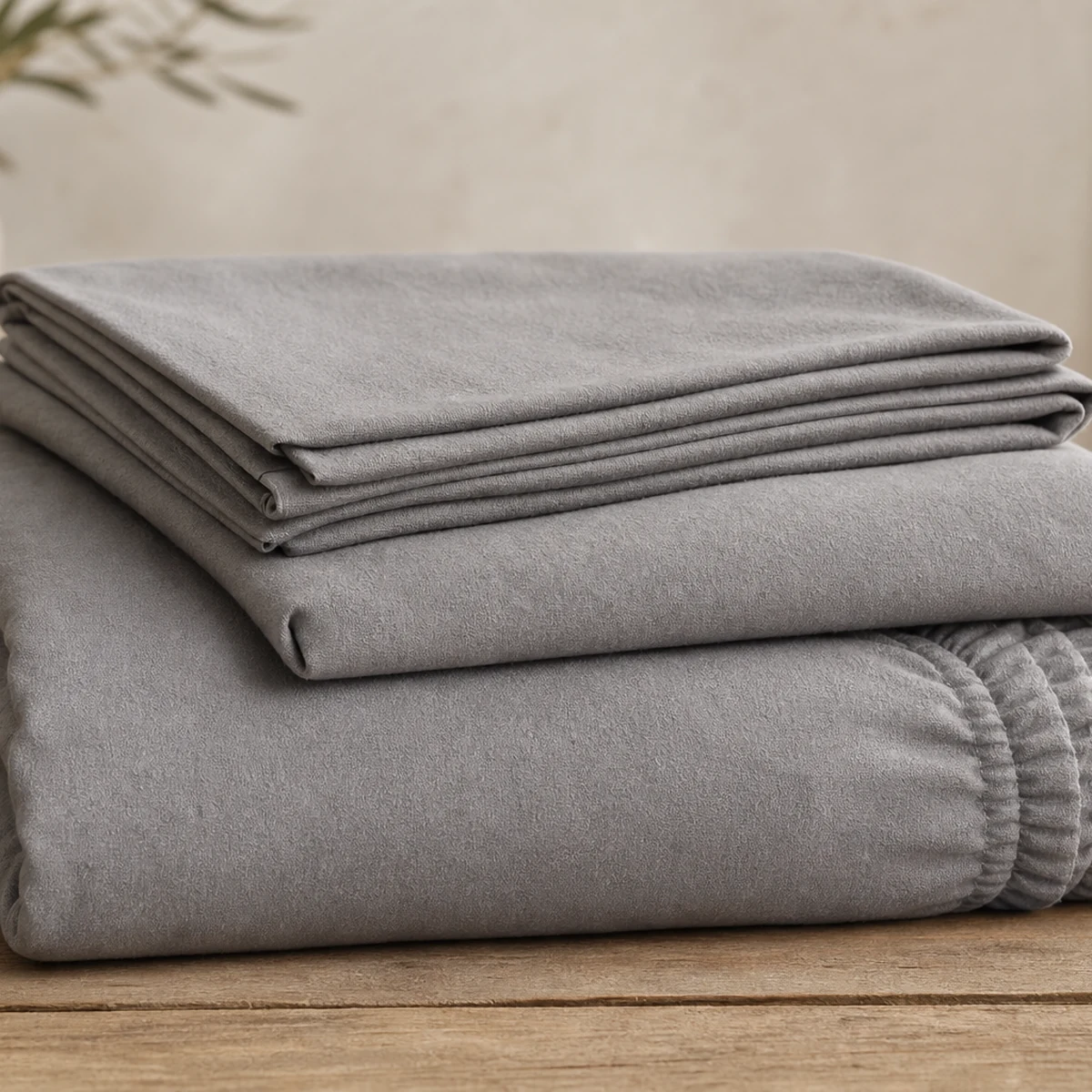 Cotton Flannel Sheet Set - Solid
